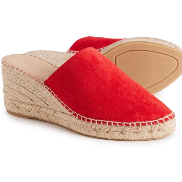NEW JUTELIA Suede Wedge Espadrilles Slip On US 9 - 9.5 EU 40 New in Box - Picture 3 of 10